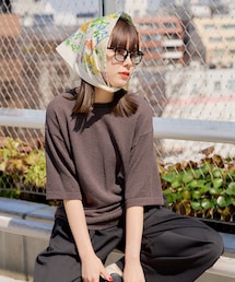 Kastane（カスタネ）の「【WHIMSIC】ブークレニットTシャツ（ニット/セーター・メンズ）」