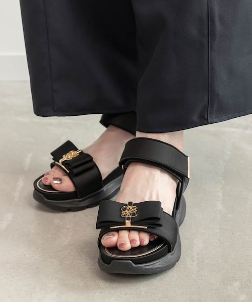 RANDA（ランダ）の「モノグラムリボンスポーツサンダル（）」 - WEAR