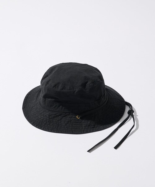 RIVE DROITE（リヴドロワ）の「【コーデのポイントに】コットンサファリハット（ハット・レディース・ベージュ/ブラック・F）」の2枚目の写真