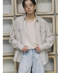 LIDNM | SILK RAYON WESTERN SHIRT(シャツ/ブラウス)