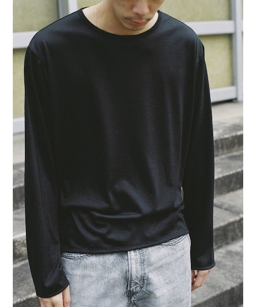 LIDNM（リドム）の「MERINO WOOL L/S TEE（Tシャツ/カットソー