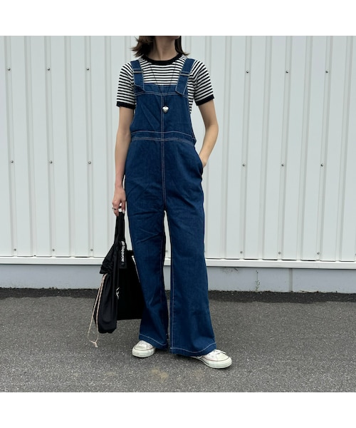 copine(コピン)の「7.5ozデニムサロペット(ブルー)(サロペット/オーバーオール・レディース・ブルー・ワンサイズ)」の1枚目の写真