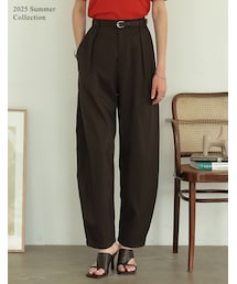 Re:EDIT（リエディ）の「リネンライクタックバレルレッグパンツ - パンツ |レディースファッション通販 Re:EDIT - リエディ - パンツ通販 | 人気レディースファッション - Re:EDIT（リエディ）（フォーマルスーツ/小物）」