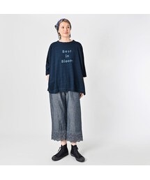 美品　45R ベージュ　カットワークペチパンツ 20240311010550239_215.jpg
