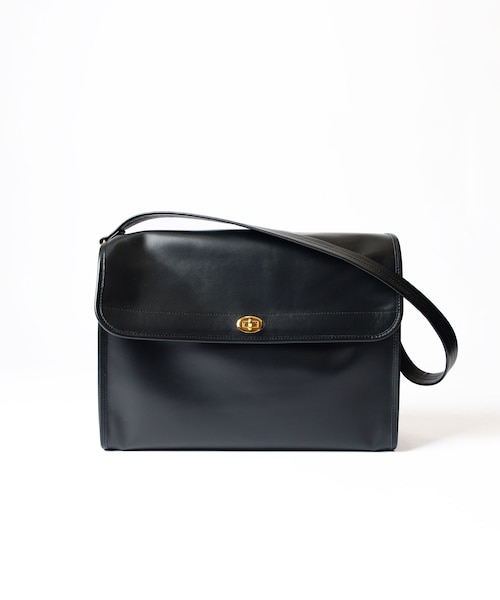 LEATHER FLAP BIG BAG