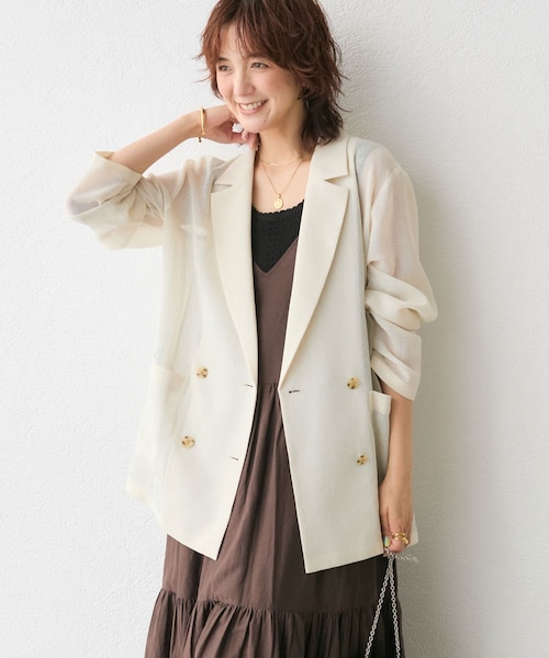 RIVE DROITE(リヴドロワ) カラミメッシュテーラードジャケット