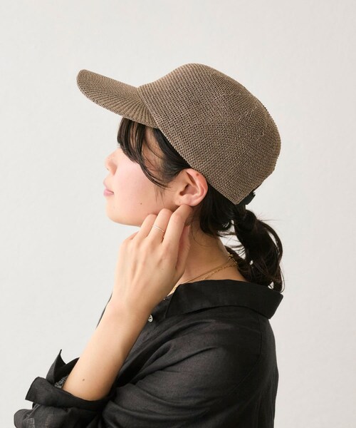 RIVE DROITE(リヴドロワ)の「予約【コーデのポイントに】メッシュキャップ(キャップ・レディース・ブラック/グレー・F)」の2枚目の写真