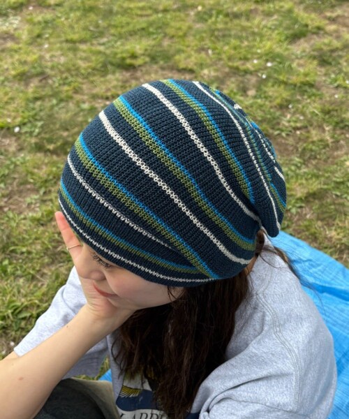 CIAOPANIC TYPY(チャオパニックティピー)の「【UNISEX】3WAYアソート麻タッチロールワッチ(ニットキャップ/ビーニー・レディース・イエロー/アイボリー/ネイビー/グリーン/グレー/ブラック・ONE)」の6枚目の写真