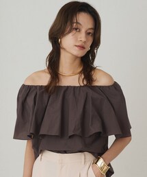 LOUNGEDRESS（ラウンジドレス）の「フリルオフショル2WAYブラウス（トップス）」