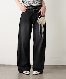 WHO'S WHO gallery | 【予約 / 2サイズ】PFベルト付きワイドデニム(デニムパンツ)