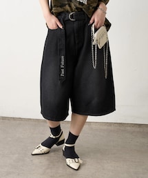 WHO'S WHO gallery | 【予約/ 2サイズ】PFベルト付きデニムハーフパンツ(デニムパンツ)