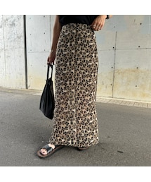 copine | レオパード柄ロングスカート(スカート)