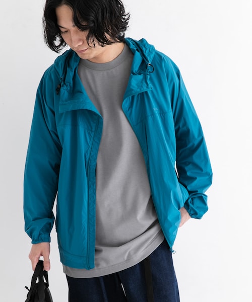 EKAL(エカル)の「『撥水』アクティブライトシェルジャケット(テーラードジャケット・メンズ・BLACK/TURQUOISE・M/L)」の2枚目の写真