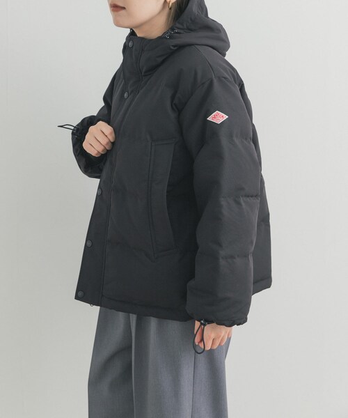 URBAN RESEARCH DOORS（アーバンリサーチドアーズ）の「DANTON　DOWN HOODED JACKET（その他アウター・レディース・BLACK/LT.BEIGE/IVORY/DK.BROWN・XS/S）」の14枚目の写真