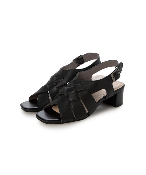 ing（イング）の「イング ing レザーメッシュサンダル （サンダル・レディース・BL/OKS/YL・S/22.5cm/M/23.5cm/L/24.5cm）」の5枚目の写真