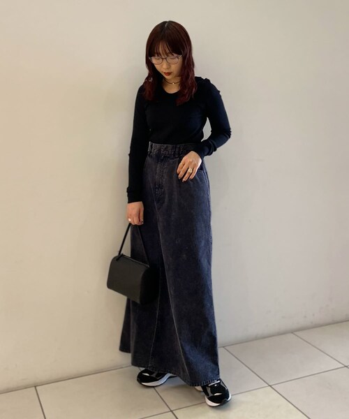URBAN RESEARCH(アーバンリサーチ)の「HAKUJI Organic Cotton Long-Sleeve Pullover(Tシャツ/カットソー・レディース・BLACK/WHITE/LIME・FREE)」の7枚目の写真