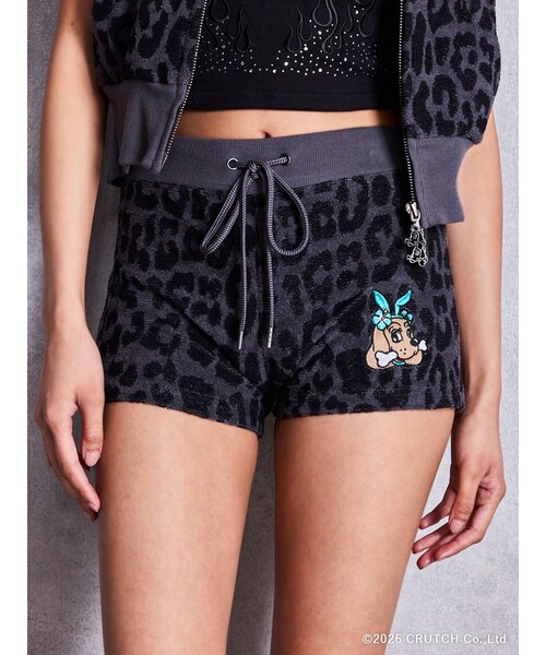 GYDA(ジェイダ)の「GYDA×GALFY leopard pile マイクロショートパンツ(その他パンツ・レディース・ブラック/ピンク/ベージュ・F)」の1枚目の写真