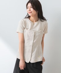URBAN RESEARCH ROSSO | F by ROSSO　リネン混ビスチェ+半袖Tシャツ(Tシャツ/カットソー)