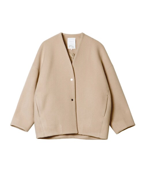 ELENDEEK（エレンディーク）の「FORM SHORT WOOL CT（その他アウター・レディース・アイボリー/ブラック/ブルー/ベージュ/カーキ・01/02）」の21枚目の写真