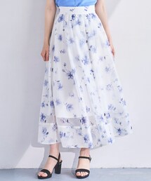 31 Sons de mode（トランテアン　ソン　ドゥ　モード）の「【WEB限定予約/6月上旬発売予定】花柄シアーフレアスカート/TT517222（その他・レディース）」