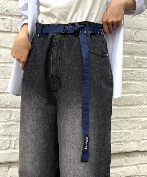 CIAOPANIC TYPY(チャオパニックティピー)の「【SEADAM】〈UNISEX〉ダブルリングメジャーベルト(ベルト・レディース・グリーン/ベージュ/パープル/ピンク/ブラック/ブルー/ライムグリーン/ネイビー・ONE)」の6枚目の写真