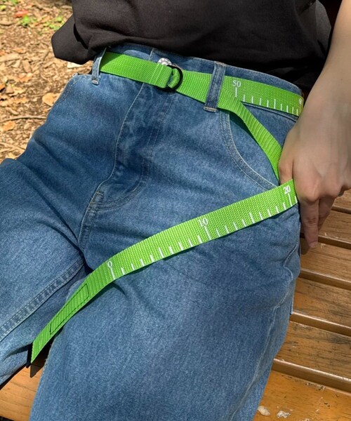 CIAOPANIC TYPY(チャオパニックティピー)の「【SEADAM】〈UNISEX〉ダブルリングメジャーベルト(ベルト・レディース・グリーン/ベージュ/パープル/ピンク/ブラック/ブルー/ライムグリーン/ネイビー・ONE)」の4枚目の写真