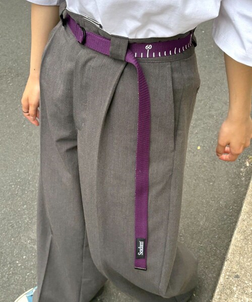 CIAOPANIC TYPY(チャオパニックティピー)の「【SEADAM】〈UNISEX〉ダブルリングメジャーベルト(ベルト・レディース・グリーン/ベージュ/パープル/ピンク/ブラック/ブルー/ライムグリーン/ネイビー・ONE)」の7枚目の写真