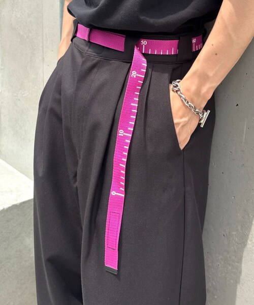CIAOPANIC TYPY(チャオパニックティピー)の「【SEADAM】〈UNISEX〉ダブルリングメジャーベルト(ベルト・レディース・グリーン/ベージュ/パープル/ピンク/ブラック/ブルー/ライムグリーン/ネイビー・ONE)」の8枚目の写真