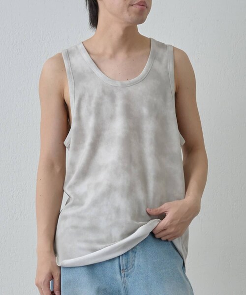 COLONY 2139(コロニートゥーワンスリーナイン)の「フェードダイロングタンク(タンクトップ・メンズ・ブラック/ホワイト・M/L)」の2枚目の写真