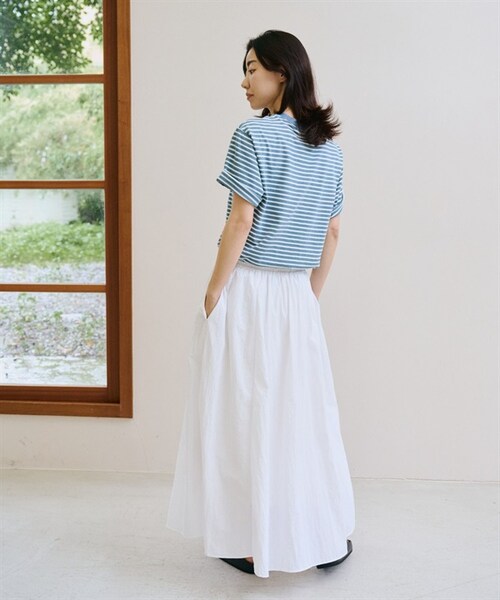 patagonia（パタゴニア）の「Patagonia / 條紋口袋短袖上衣（その他・レディース・灰色WKSE/藍色WKSU・灰色WKSE/藍色WKSU）」の12枚目の写真