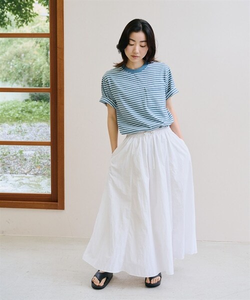 patagonia（パタゴニア）の「Patagonia / 條紋口袋短袖上衣（その他・レディース・灰色WKSE/藍色WKSU・灰色WKSE/藍色WKSU）」の11枚目の写真