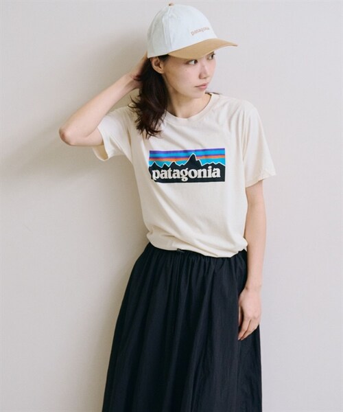 patagonia(パタゴニア)の「Patagonia / P-6 Logo 再生棉短袖上衣(その他・レディース・黑色INBK/膚色UDNL/藏青色NENA/藍色UTB/紫色RWCO/黃色NCTY/粉色PKPK・黑色INBK/膚色UDNL/藏青色NENA/藍色UTB/紫色RWCO/黃色NCTY/粉色PKPK)」の15枚目の写真