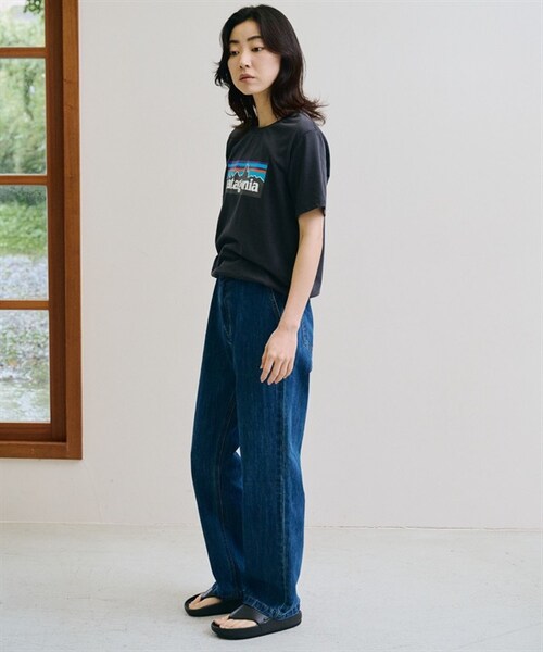 patagonia(パタゴニア)の「Patagonia / P-6 Logo 再生棉短袖上衣(その他・レディース・黑色INBK/膚色UDNL/藏青色NENA/藍色UTB/紫色RWCO/黃色NCTY/粉色PKPK・黑色INBK/膚色UDNL/藏青色NENA/藍色UTB/紫色RWCO/黃色NCTY/粉色PKPK)」の12枚目の写真