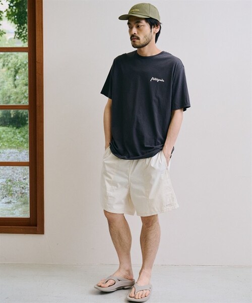 patagonia(パタゴニア)の「Patagonia / Aquatic Action 有機棉印花短袖上衣(その他・メンズ・黑色LFIN/膚色LFNL・黑色LFIN/膚色LFNL)」の17枚目の写真