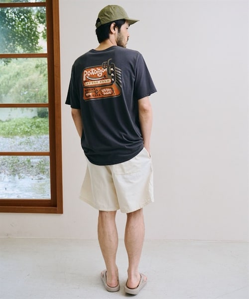 patagonia(パタゴニア)の「Patagonia / Aquatic Action 有機棉印花短袖上衣(その他・メンズ・黑色LFIN/膚色LFNL・黑色LFIN/膚色LFNL)」の19枚目の写真
