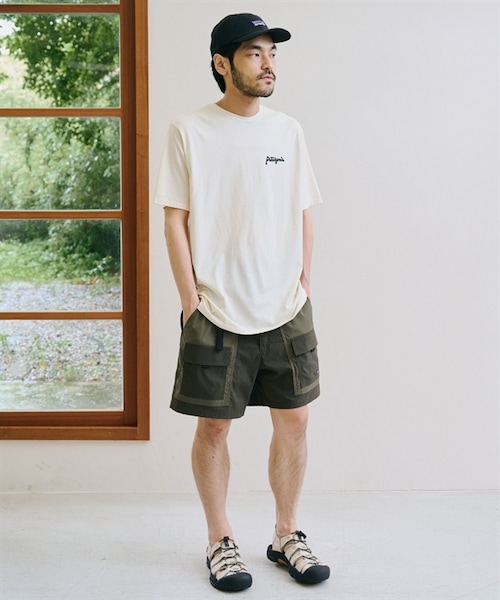 patagonia(パタゴニア)の「Patagonia / Aquatic Action 有機棉印花短袖上衣(その他・メンズ・黑色LFIN/膚色LFNL・黑色LFIN/膚色LFNL)」の9枚目の写真