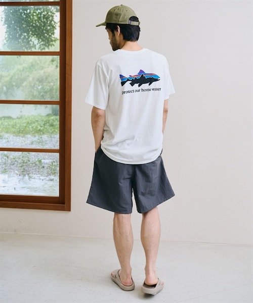 patagonia(パタゴニア)の「Patagonia / Home Water Trout 有機棉印花短袖上衣(その他・メンズ・白色WHI/黑色INBK/綠色RVGN・白色WHI/黑色INBK/綠色RVGN)」の12枚目の写真
