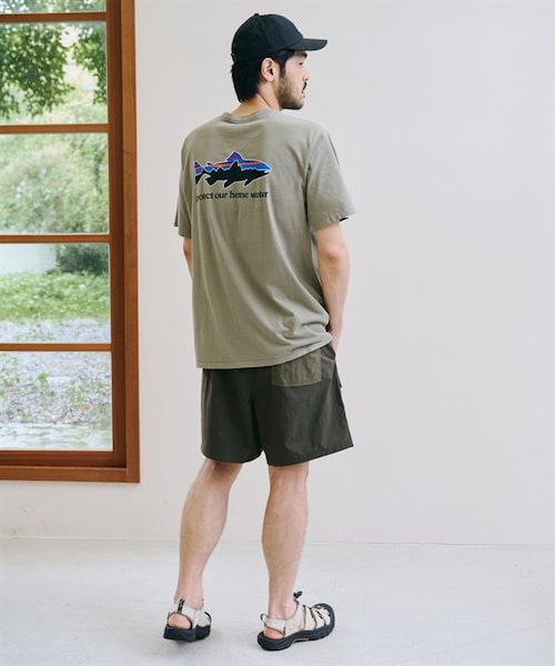 patagonia(パタゴニア)の「Patagonia / Home Water Trout 有機棉印花短袖上衣(その他・メンズ・白色WHI/黑色INBK/綠色RVGN・白色WHI/黑色INBK/綠色RVGN)」の19枚目の写真