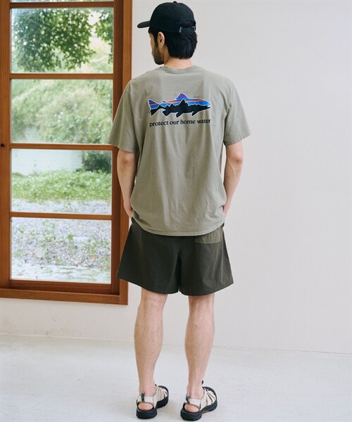 patagonia(パタゴニア)の「Patagonia / Home Water Trout 有機棉印花短袖上衣(その他・メンズ・白色WHI/黑色INBK/綠色RVGN・白色WHI/黑色INBK/綠色RVGN)」の20枚目の写真