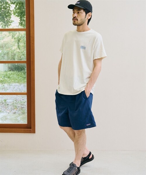 patagonia(パタゴニア)の「Patagonia / Strataspire 再生棉印花短袖上衣(その他・メンズ・白色BCW/黑色BLK・白色BCW/黑色BLK)」の9枚目の写真