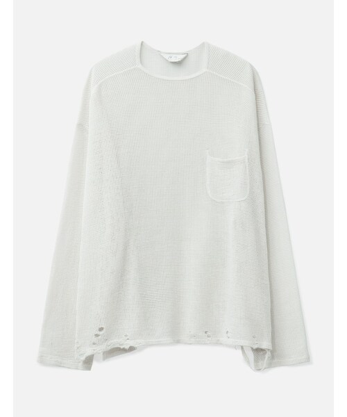 ANCELLM（アンセルム）の「Dyed Mesh Long Sleeve T-shirt（）」 - WEAR