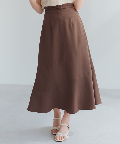 アシンメトリー切替Aラインスカート/MM527217