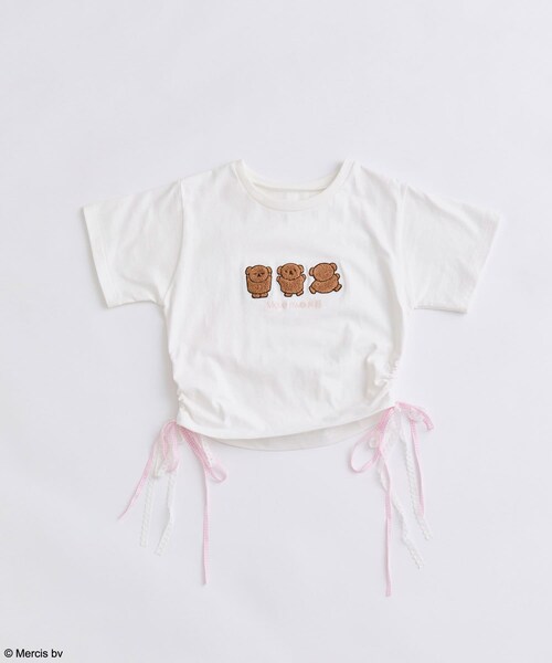 OLIVE des OLIVE（オリーブデオリーブ）の「サガラ刺繍miffyチビT（Tシャツ/カットソー・レディース・ホワイト/ブラック/オフホワイト・FREE）」の2枚目の写真