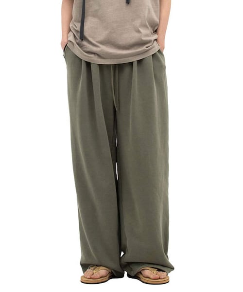 【DEFGARMENTS/デフグラメンツ】WIDE PIG SWEAT PANTS