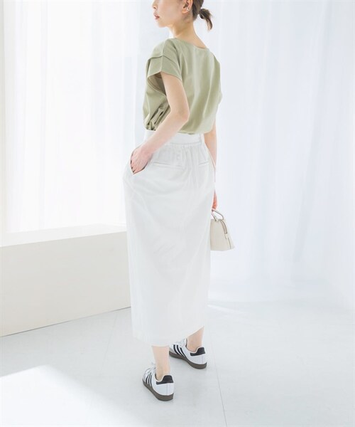 URBAN RESEARCH ROSSO WOMEN(アーバンリサーチ ロッソ)の「涼感蝙蝠袖套衫(その他・レディース・米白色/深棕色/薄荷綠・米白色/深棕色/薄荷綠)」の9枚目の写真