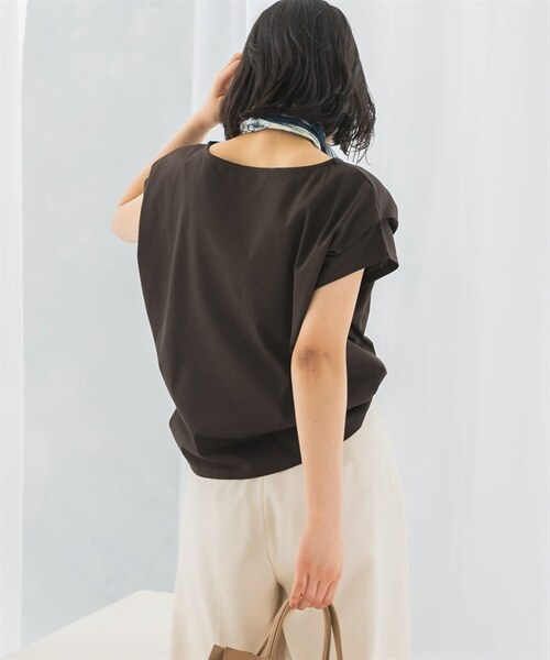 URBAN RESEARCH ROSSO WOMEN(アーバンリサーチ ロッソ)の「涼感蝙蝠袖套衫(その他・レディース・米白色/深棕色/薄荷綠・米白色/深棕色/薄荷綠)」の11枚目の写真