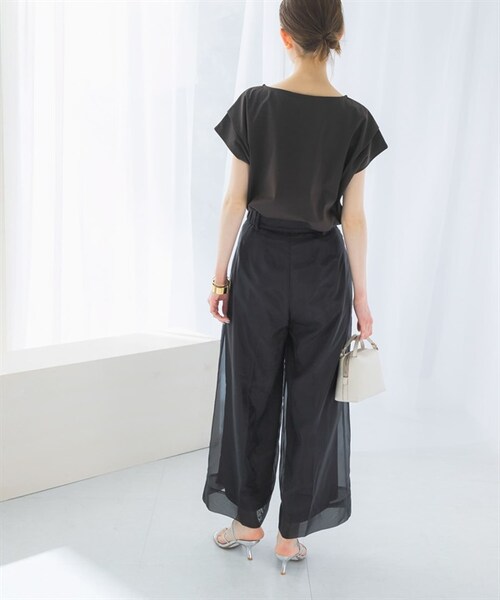 URBAN RESEARCH ROSSO WOMEN(アーバンリサーチ ロッソ)の「涼感蝙蝠袖套衫(その他・レディース・米白色/深棕色/薄荷綠・米白色/深棕色/薄荷綠)」の21枚目の写真