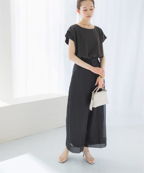 URBAN RESEARCH ROSSO WOMEN(アーバンリサーチ ロッソ)の「涼感蝙蝠袖套衫(その他・レディース・米白色/深棕色/薄荷綠・米白色/深棕色/薄荷綠)」の19枚目の写真