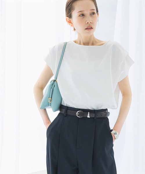 URBAN RESEARCH ROSSO WOMEN(アーバンリサーチ ロッソ)の「涼感蝙蝠袖套衫(その他・レディース・米白色/深棕色/薄荷綠・米白色/深棕色/薄荷綠)」の22枚目の写真