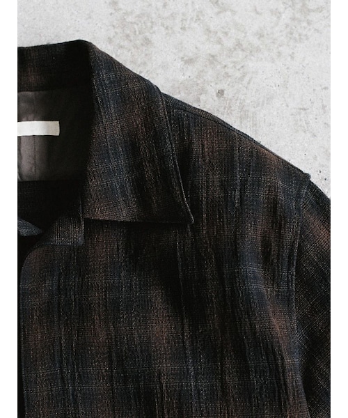 LIDNM（リドム）の「CREPE COTTON PLAID SHIRT（シャツ/ブラウス
